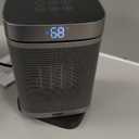 DREO Space Heater, 1500W Portable Electric Heaters for Indoor Use, PTC Ceramic Heater for Office with Remote, Thermostat, 70Oscillation, 12H Timer, 5 Modes, Quiet Safe Room Heater for Bedroom (Standard, Silver)