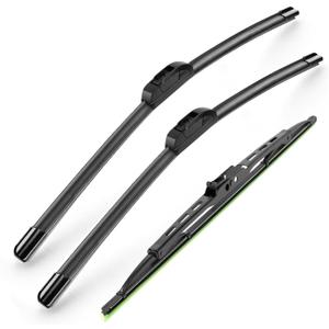 22"+22"+16" Windshield Wiper Blades Premium All-Season Silicone Wiper Blade Replacement for Land Rover LR3 2005-2009 LR4 2010-2016 and more car 22"+22"+16" Windshield Wiper Blades Premium All-Season Silicone Wiper Blade Replacement for Land Rover LR3 2005-2009 LR4 2010-2016 and more car