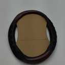 17.5-18 Inch Truck Steering Wheel Cover Leather Wheel Semi-Truck Comfy Grip Cover with 3D Honeycomb Anti-Slip Design Car Accessory, Fits RV, Big Rig and Classic Car(Red)