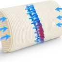 HIGOGOGO Lumbar Support Pillow for Recliner Chair/Accent Chair/Couch, Memory Foam Back Support Cushion for Elderly, Recliner Cushions for Back Rest, Pain Relief, Reading, Washable Cover, Beige (Large)