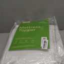 Ultra Soft Queen Size Mattress Topper - Viscose Made from Bamboo Pillow Top Mattress Pad for Back Pain Relief - Naturally Cooling for Hot Sleepers, Green