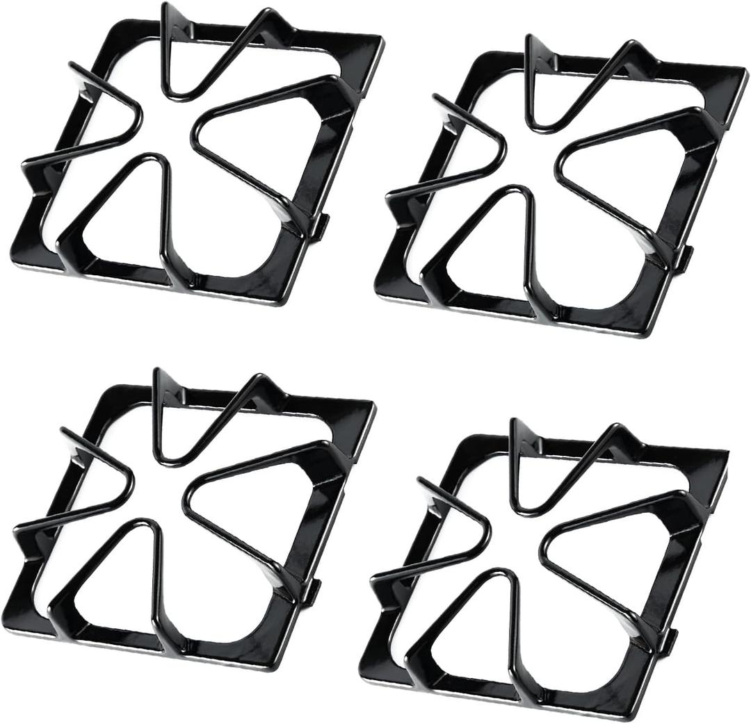 W10447925 Stove Grates Replacement Parts for Whirlpool Surface Burner Grates 8.3‘’ x 9'' Whirlpool Gas Stove Range Grates Kenmore Maytag Amana Inglis Kirkland Stove Top Cast Iron Oven Grates 4 Pcs