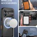 Lanhiem Magnetic for iPhone 17 Case, IP68 Waterproof Dustproof Case, [Compatible with Magsafe] [Built-in Screen Protector] Full Body Heavy Duty Rugged Phone Cover 6.3 inch, Black/Clear