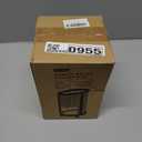 Makeup Brush Holder, 2 Tier Clear Cosmetic Tools Organizer, Round Makeup Organizer for Vanity Countertop (Black)