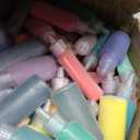 Wettarn 120 Pcs 1.25 oz Sand Art Bottle Kits 60 Colors of Sand and Bottle for Rangoli Art Painting DIY Drawing Favor Diwali Wedding Decoration Vase Glass Crafty Collection (Multicolor)