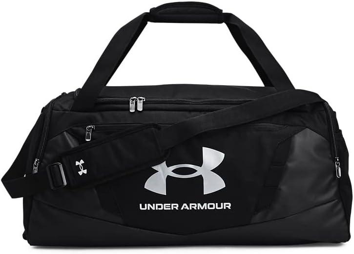 Under Armour Unisex-Adult Undeniable 5.0 Duffle, Black (001)/Metallic Silver, Medium