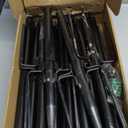 10Ft String Light Poles 4 Pack, Light Poles for Outside Lights, Outdoor with Fence Brackets Hanging Lights, Metal Stand Deck Patio Backyard