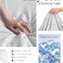 Cooling Comforter, Cooling Blanket for Hot Sleepers, All Season Lightweight Comforter for Night Sweats, Down Alternative Duvet Insert, Blanket for Night Sweats, Queen - 90"x90"(Arctic White)