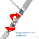 2 x DUSICHIN Airless Spray Gun Swivel Joint 1/4-Inch 360 Degrees Rotate High Pressure Spray Gun Hose Stainless Steel Swivel Joint Connector Accessories for Graco Paint Sprayers Hose DUS0181