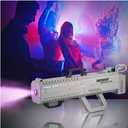 1500W Smoke Gun Fog Machine with Timer & 7-Color LED Lights, Handheld Party Fog Cannon, 20-26ft Range for Halloween, Weddings, Stage Shows, DJ Clubs, 75X 37X 16.5 Cm