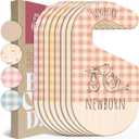 Baby Clothes Organizer - Pink Baby Closet Dividers for Nursery Decor, Storage & Organization - 8 Size Closet Dividers for Hanging Clothes, Gender Neutral Nursery Must-Haves & Accessories