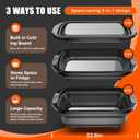 Collapsible BBQ Prep Tubs with Titanium Cutting Board, Large-Capacity5.3Gal/20LFoldable Cutting Board, with Locking Lid, Strong Sealing and Leak-Proof Design. Suitable for Kitchen and Outdoor.
