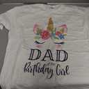 Unicorn Dad of The Birthday Girl Shirt Matching Party Tee T-Shirt XL