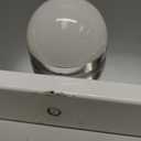 FENCHILIN Lighted Makeup Mirror Hollywood Mirror Vanity Makeup Mirror with Light Smart Touch Control 3Colors Dimmable Light Detachable 10X Magnification 360Rotation(White)