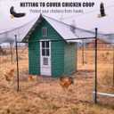 Bird Netting for Chicken Coop - 50x50ft Poultry Netting Over Chicken Run & Chicken Pen, Heavy Duty 2.4 Mesh Garden Net for Blueberry Bushes, Fruit Trees and Vegetable Against Birds, Deer, Squirrels