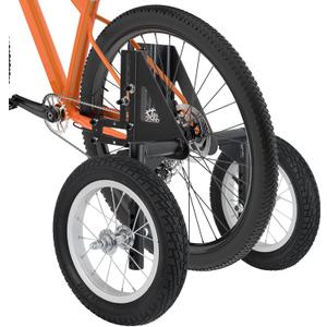 MOSHAY Aluminum Alloy Adjustable Adult Bicycle Bike Stabilizers Training Wheels Fits 24" to 29" - (24-29)