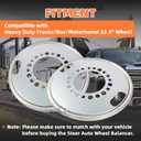 2Pcs of 22.5" Steer Auto Wheel Balancer Compatible with Heavy Duty Trucks/Bus/Motorhome, OE# 600-640