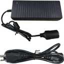 120W AC to DC Converter, 100-240V to DC 12V 10A Cigarette Lighter Socket, Wall Plug Socket Power Supply Adapter, Universal for Car Fan, Inflator Pump, Refrigerator, Vacuum Cleaner (3-pin)