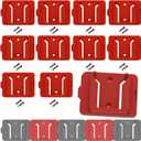 Battery Holder for Milwaukee 18 18V Battery (No Battery), 10Packs Wall Mount Batteries Storage for Wall, Work Van, Shelf, Toolbox (Red)