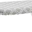 Amazon Basics Compact Tabletop Ironing Board with Folding Legs - Trellis Removable Cover, Chevron, 23.6"L x 7.1"W x 14.3"H