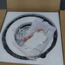 Crystal Ceiling Light Fixture, Modern Semi Flush Mount Ceiling Light,Crystal Chandelier for Kitchen Bedroom Bathroom Entryway Black (Bulb not Included)