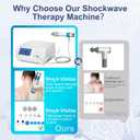 Shockwave Therapy Machine for Pain Relief, ESWT Shock Wave Therapy Device with 7 Massage Heads for Deep Tissue, Non-Invasive Pain-Free Muscle Relief for Back, Waist, Leg, Elbow, Neck, Shoulder and ED