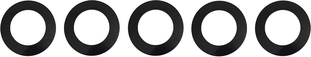 Black Trim Rings Plastic Ring 8" Inch Recessed Light Ring for Can Lights Lightening Fixture (5 Trim Rings)