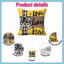 2 PCs Pillow Covers, Housewarming Gifts New Home Throw Pillow Covers 18x18, Bee Decor House Warming Gifts, Pillow Cases Decorative Cushion Covers Pillowcase Living Room Home Decor for Car Couch Bed (Polychromatic114)