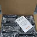 Solar Post Cap Lights Outdoor for 4x4 5x5 6x6 Wood/Vinyl Posts, 6 Pack Fence Post Solar Lights with Flickering Flame & Warm Modes for Deck/Garden/Patio, IP65 Waterproof - Black