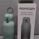 Momcozy Portable Milk Warmer for Travel  Dual Heating Modes for Breast Milk & Water, Portable Bottle Warmer with Fast Heating & Long Battery Life, 17 Ounces Large Capacity to Meet Your All-Day Needs (Green)