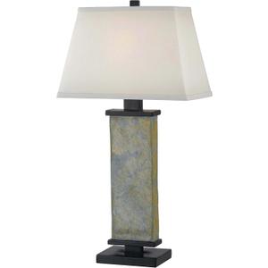 Kenroy Home 21037SL Hanover Table Lamps, 29 Inch Height, 15 Inch Width, 9.5 Inch Depth, Natural Slate