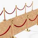 Glitter Carpet Runner 2.6FT x 30FT  Premium Non-Woven Sparkle Rug for Weddings, Movie Theme Parties & Events | Aisle Runner for Grand Entrances & Red Carpet Vibes (Glitter Gold, 2.6FTx30FT)