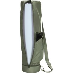 sportsnew Yoga Mat Bag, Full Zip Cargo Yoga Mat Carrier Bag with Drawstring Water Bottle Pocket and Bottom Wet Pocket, Exercise Yoga Mat Carrier Holder Multi-Functional Storage Bag Patent Pending (Army Green)