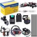 Complete Electrics Wiring Harness Relay Stator Coil CDI Solenoid Spark Plug for 4 Wheelers Stroke ATV 50cc 70cc 110cc 125cc Pit Quad Dirt Bike Go Kart taotao by OTOHANS AUTOMOTIVE