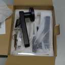 Fingerprint Door Lock Smart Voice Guidance Door Knob with Keyless Entry,Door Locks for Bedrooms,Home Hotel Office Apartment Rental House Fingerprint Door Knob,Easy to Install (Black) (Door thickness:1-9/16" to 2-3/16"(40-55mm)