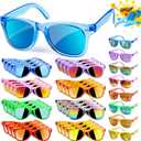 Kids Sunglasses Bulk Party Favors - 16 Packs Boys Girls Sunglasses for Kids Age 3-8 with UV 400 Protection, Neon Sunglasses for Kids Party