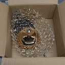 Crystal Fruit Bowl for Table Centerpiece, Snack and Dessert Holder, Elegant Crystal Bowl for Party Table (Gold, Ship Type)