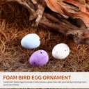 Abaodam 100pcs Artificial Bird Eggs, Speckled Mini Fake Foam Eggs for DIY Crafts Easter Party Decorations Wedding Decorative Photography Prop