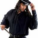ThePirateDressing Medieval Poet's John Coxon Cosplay Costume Pirate Shirt Size S/M