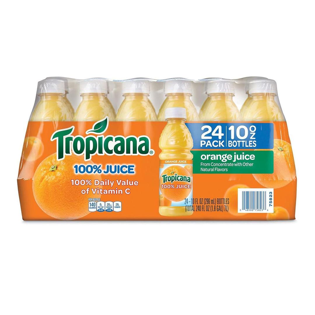 Tropicana 100% Orange Juice (10 Oz, 24 Pk.) Wholesale, Cheap, Discount, Bulk (1 - Pack)