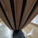 Art3d 4-Piece Wood Slat Acoustic Panels for Stylish Decor and Noise Reduction, 3D Textured Panel for Ceiling and Wall, Walnut (4Pcs - 94.5 * 7.9 inch)