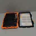 SEYMAC stock Case for Samsung Galaxy Tab S10 Plus/ S9 FE Plus/ S9 Plus 5G Tablet 12.4'' Case with Screen Protector Pencil Holder [360 Rotating Hand Strap] &Stand, Drop-Proof, Orange1