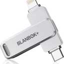 MFi Certified 256GB iPhone Photo Stick, USB Flash Drive for Photo/Video Backup, High-Speed Thumb Drive Compatible for iPhone/iPad/Android/PC (Silver)