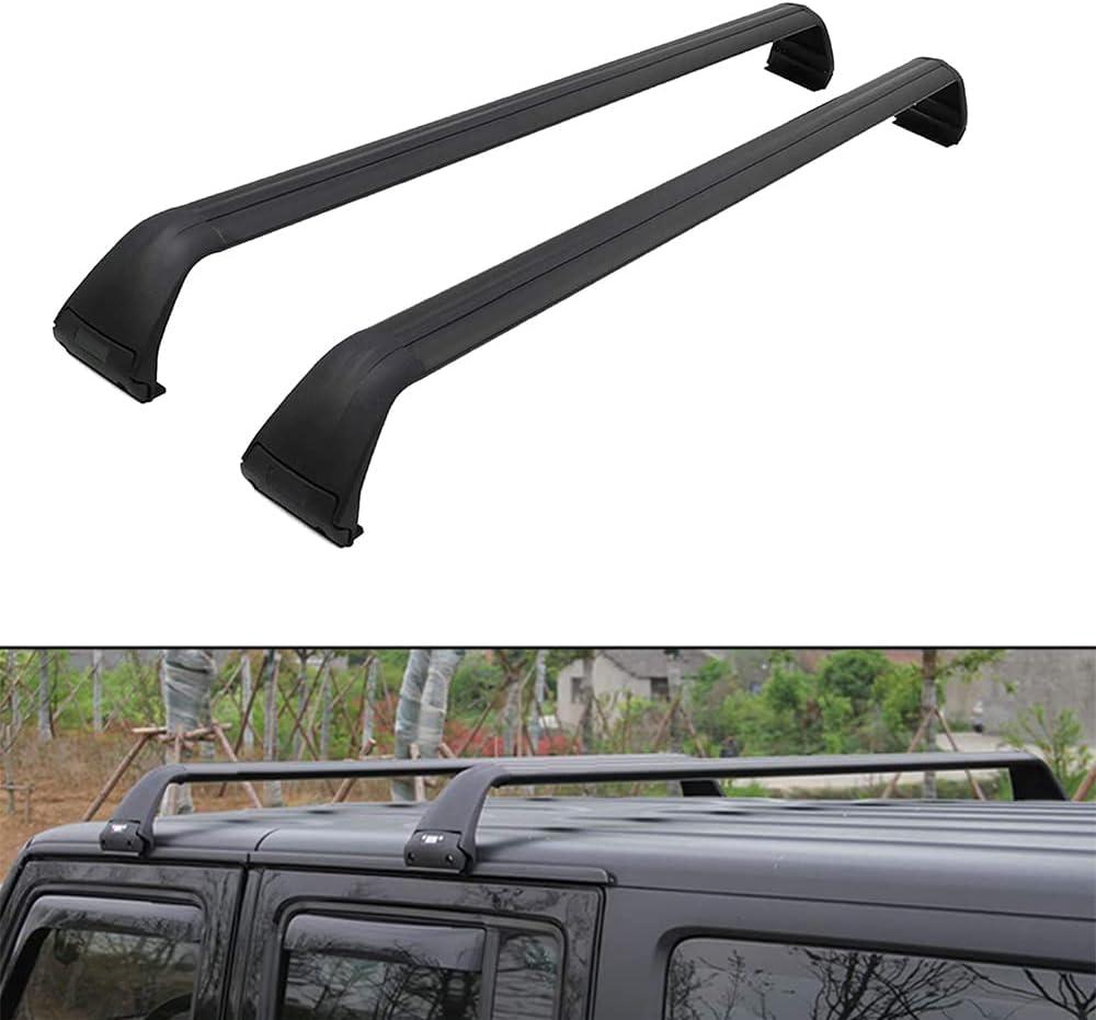 Roof Rack Cross Bars Compatible for 4 Door Jeep Wrangler JK JL Gladiator JT 2007-2024 Heavy Duty Crossbars Cargo Luggage
