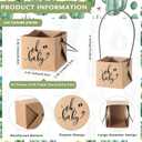 Geetery 101 Pcs Succulent Baby Shower Party Favor 1 Wooden Table Sign 50 Tags and 50 Kraft Succulent Pots for Guest Baby Shower Favors Gifts(Baby)