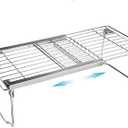 Orgneas Expandable Cabinet Shelf Organizer, Adjustable Freezer Shelf 15.8"-22" Thickened Heavy Duty Organizer and Storage Shelf for Kitchen Cabinet Pantry Refrigerator