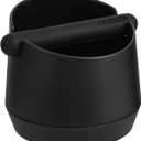 Knock Box 6 Inch Extra Large Capacity Design Espresso Knock Box Shock-absorbent Knock Box Espresso with Removable Knock Bar and Non-Slip Base Espresso Accessories for Home/Office