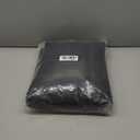 OWENIE Black Faux Linen Curtains for Bedroom Living Room 63 Inch Length 2 Panels Set, Light Filtering Thick Faux Linen Textured Dining Room Curtains Drapes, Modern Back Tab Top, Black, 42" W x 63" L