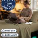 Twin XL Size 3 Piece Sheet Set - Comfy Breathable & Cooling Sheets - Hotel Luxury Bed Sheets for Women & Men - Deep Pockets, Easy-Fit, Extra Soft & Wrinkle Free Sheets - Khaki Oeko-Tex Bed Sheet Set