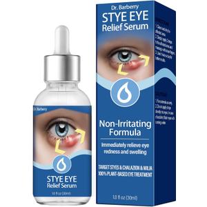 Stye Eye Treatment, Natural Stye Remover, Eye Stye Relief Serum, Premium Formula - Gentle Cleanser for Chalazion & Blepharitis (1 Fl Oz (Pack of 1))